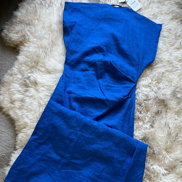 Linen blend maxi dress. - Picture 3 of 12